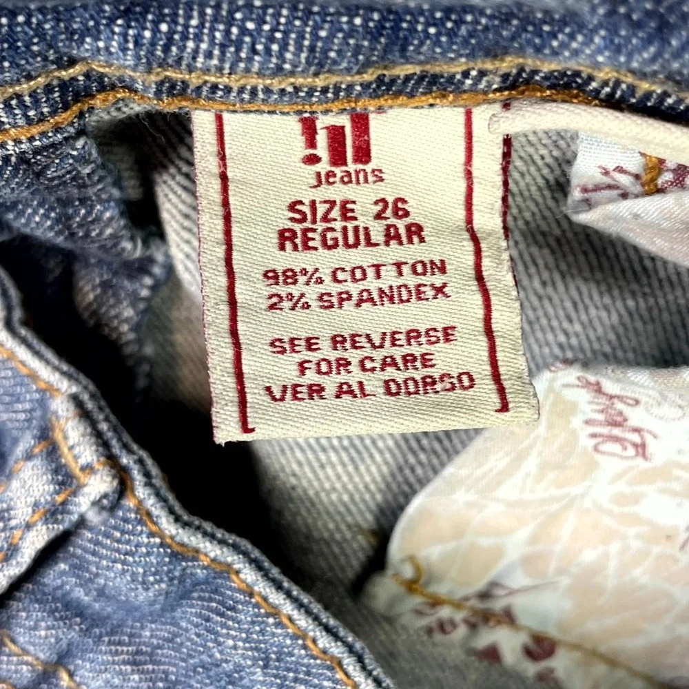 !it Jeans Hippie Hottie Flare Leg Women 26 Denim Stretch Gorpcore Classic Preppy